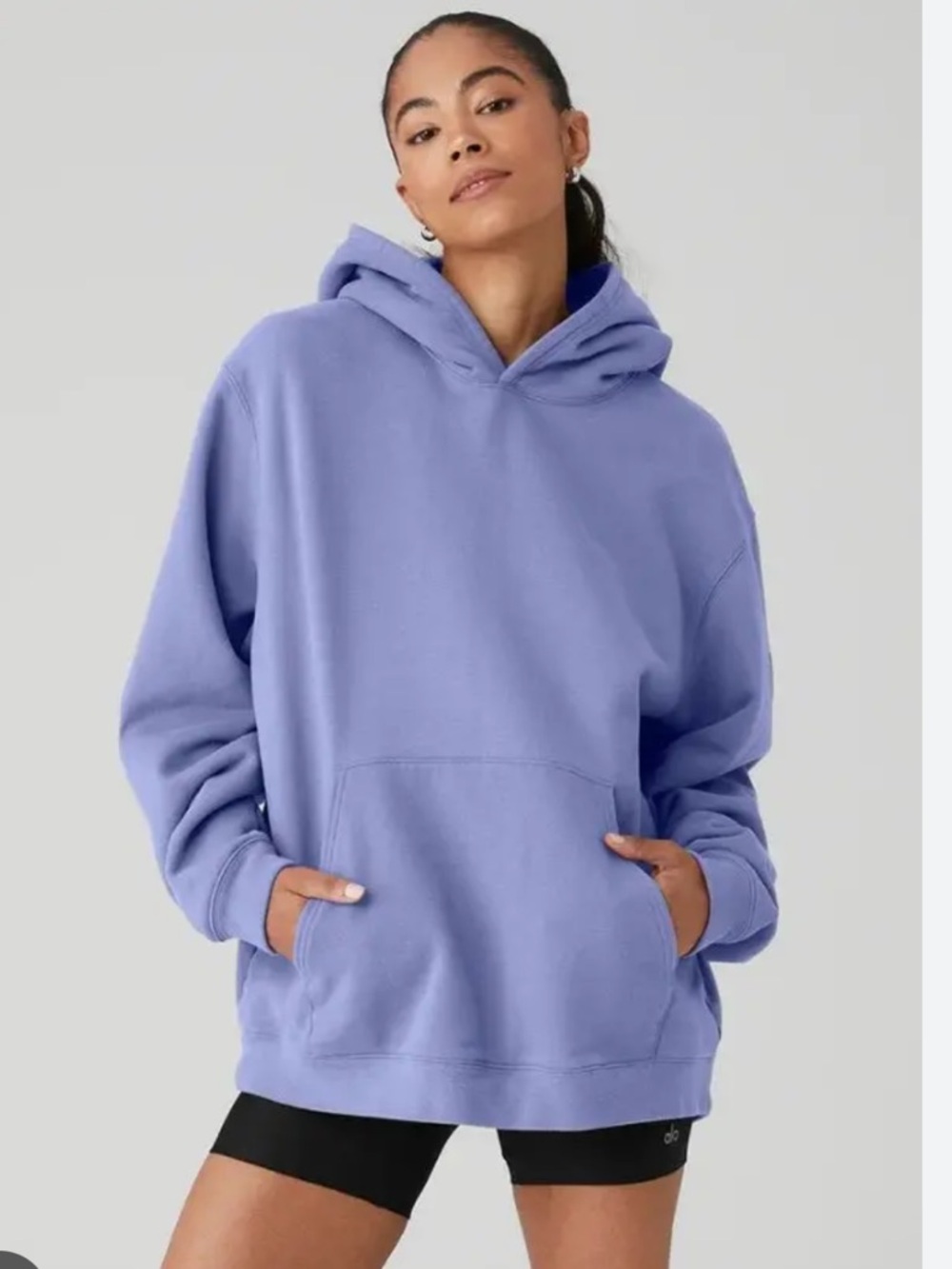 ALO Renown Heavyweight Hoodie in Infinity Blue (Purple)
